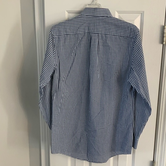 Stafford Regular Fit Long Sleeve Button-Down Shirt Size 14 1/2 32-33 - Picture 2 of 3